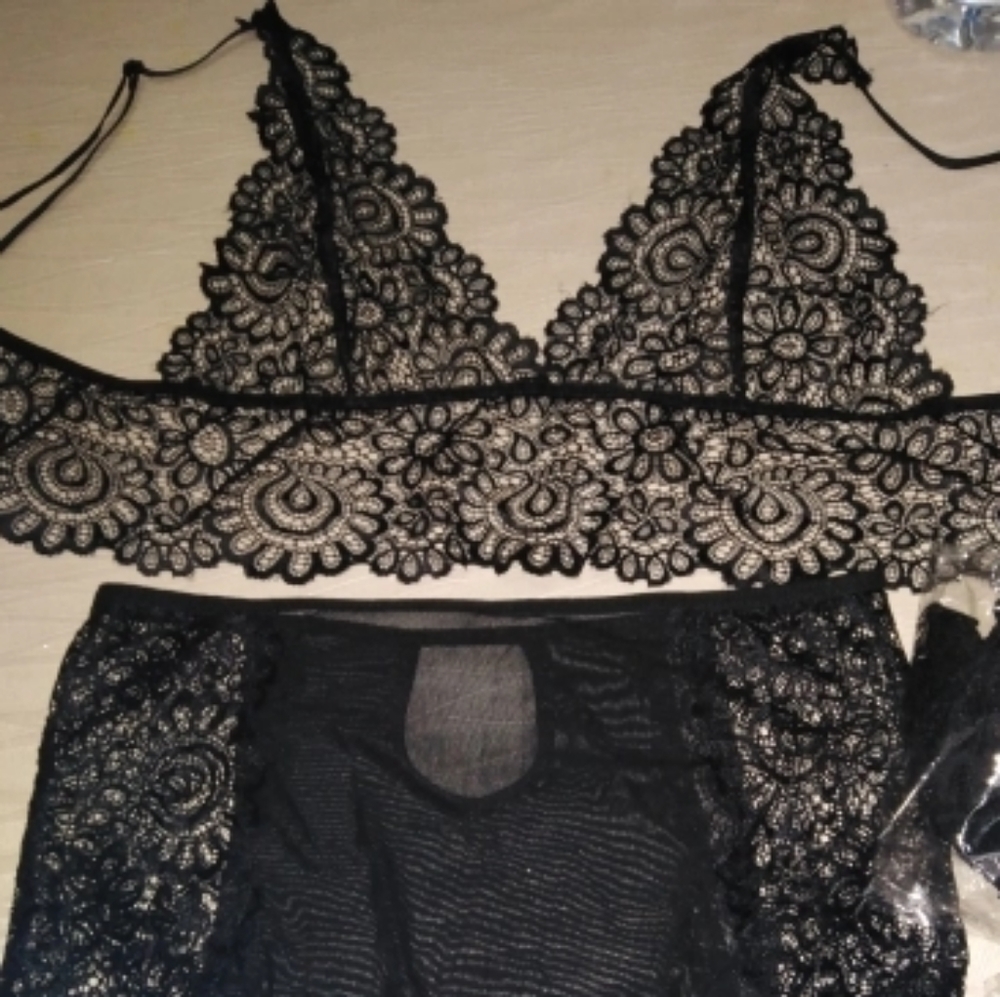♡ 🆕 | Black Elegant Lingerie Lace Set ♡ - Picture 4 of 5